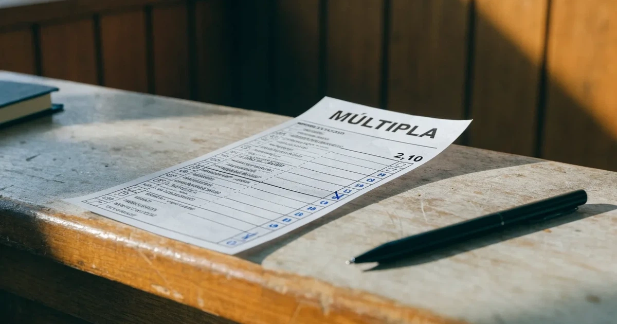 Um talão de apostas com várias seleções marcadas a caneta numa bancada de madeira